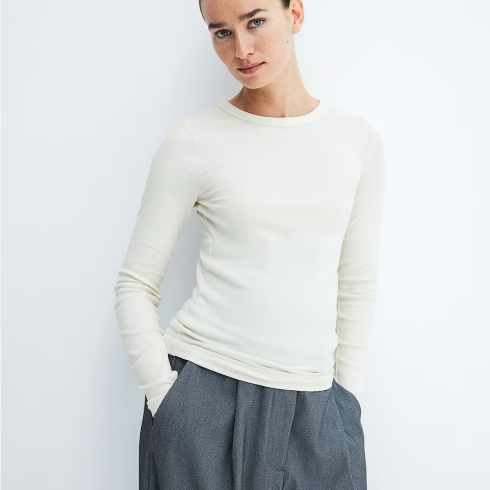 Maternity Ribbed Long Sleeve Top